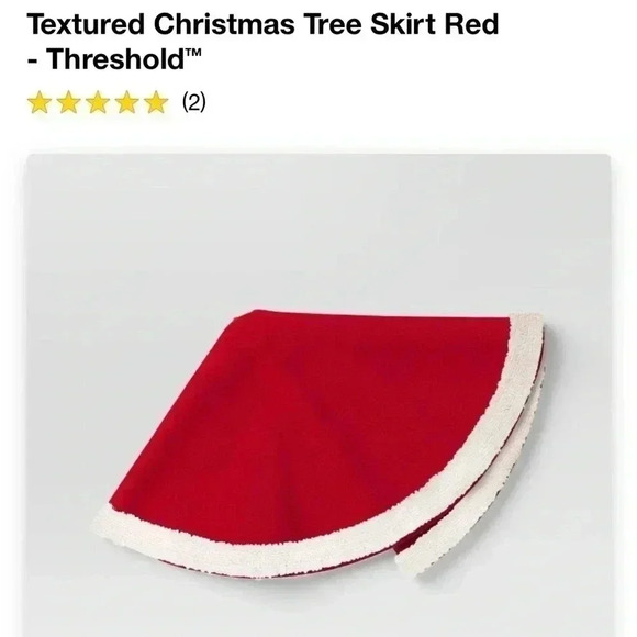 NWOT Textured Christmas Tree Skirt Red
- Threshold - Picture 4 of 5